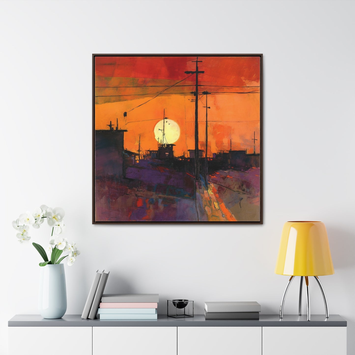 Land of the Sun 73, Valentinii, Gallery Canvas Wraps, Square Frame