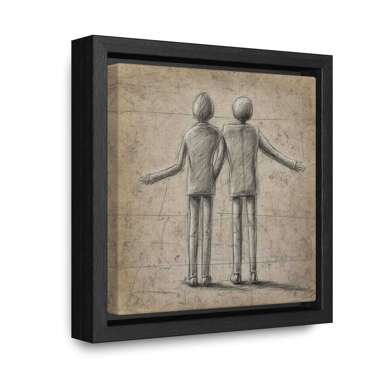 The Courage of Vulnerability 4, Valentinii, Gallery Canvas Wraps, Square Frame