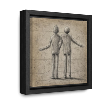 The Courage of Vulnerability 4, Valentinii, Gallery Canvas Wraps, Square Frame