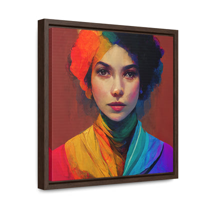Lady's faces 2, Valentinii, Gallery Canvas Wraps, Square Frame