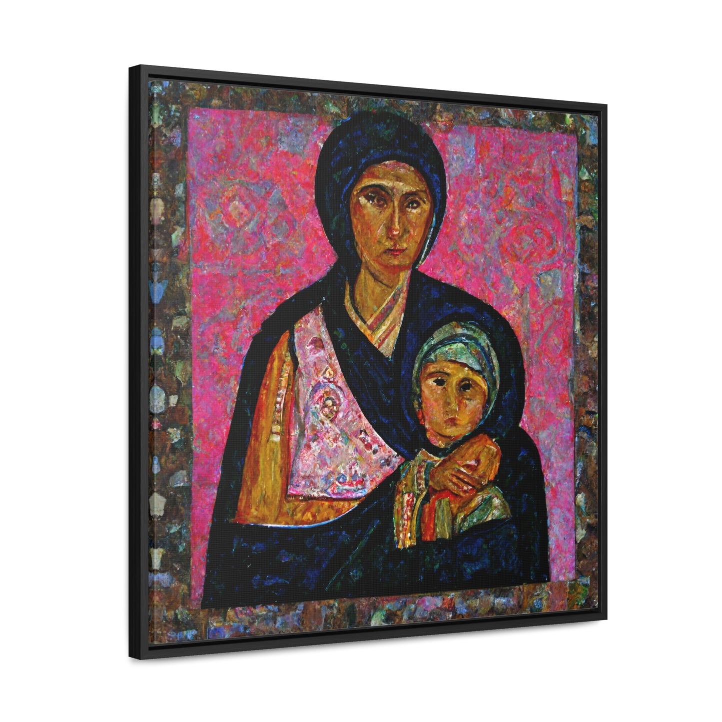 Mary and the Child 20, Valentinii, Gallery Canvas Wraps, Square Frame