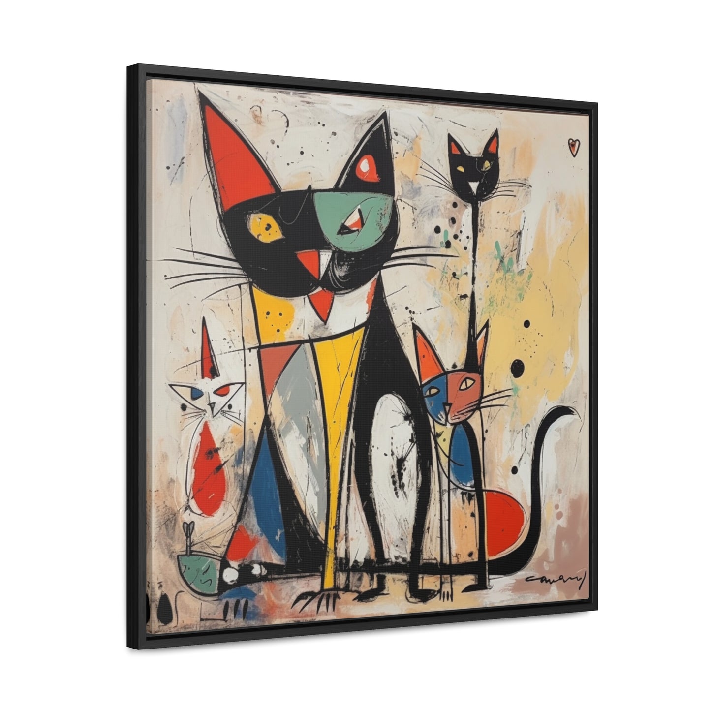 Cat 63, Gallery Canvas Wraps, Square Frame