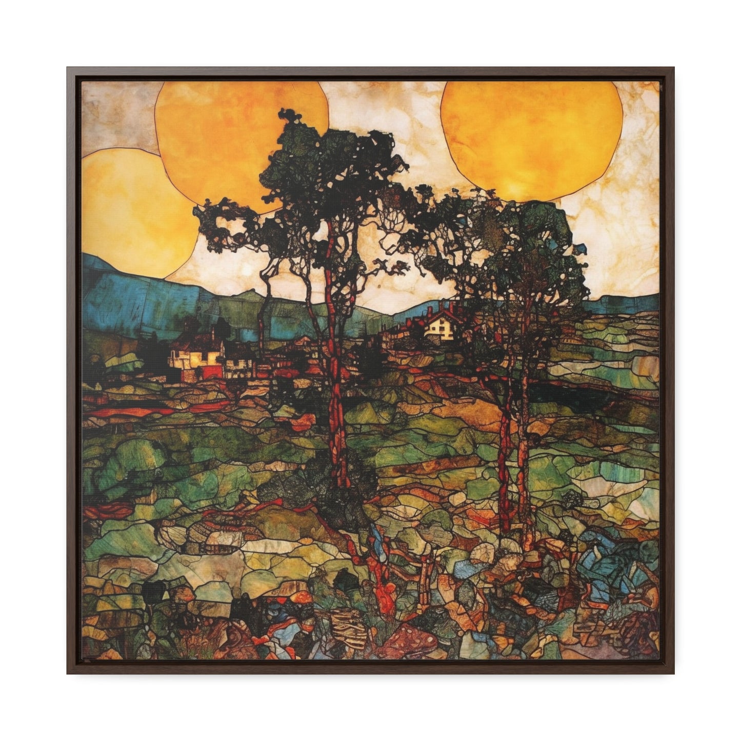 Land of the Sun 41, Valentinii, Gallery Canvas Wraps, Square Frame