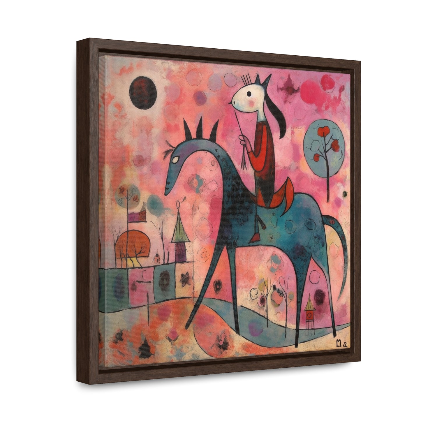 The Dreams of the Child 16, Gallery Canvas Wraps, Square Frame