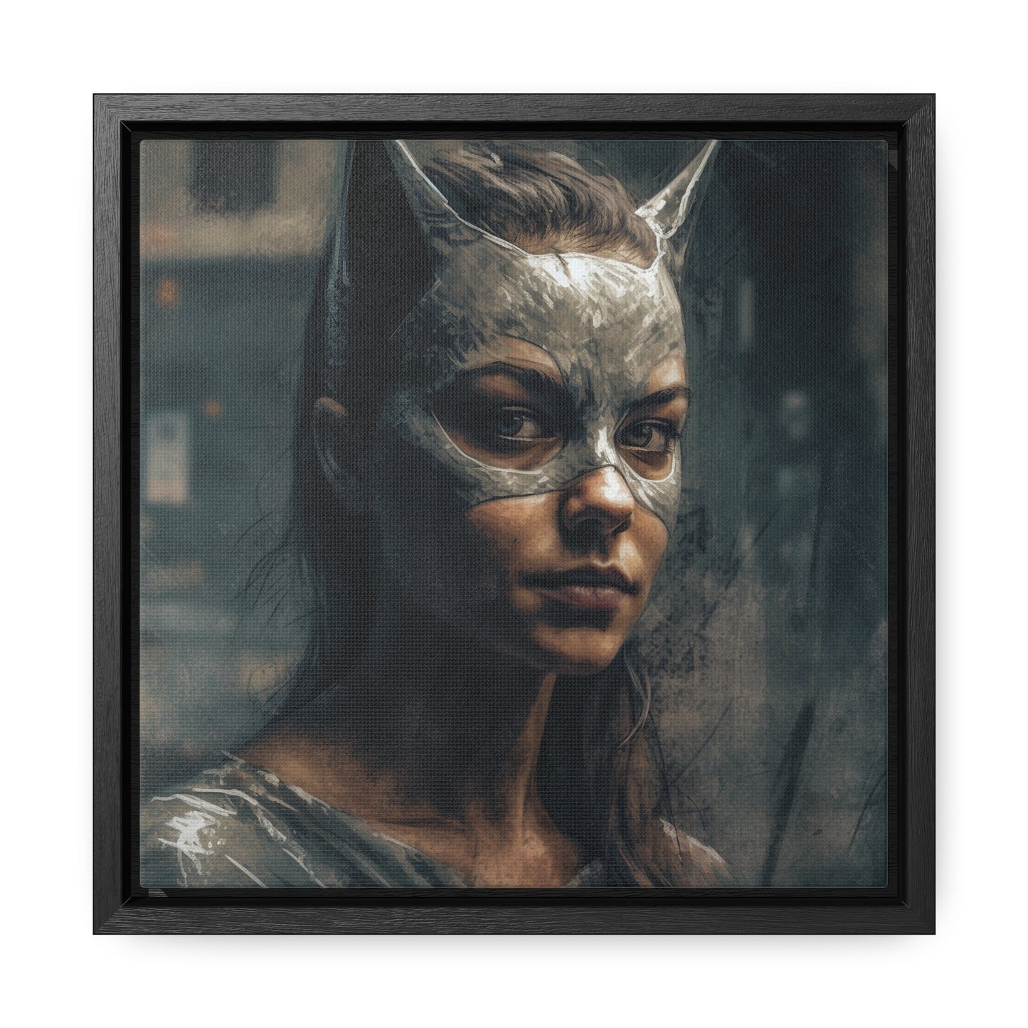 Cat Woman 23, Gallery Canvas Wraps, Square Frame