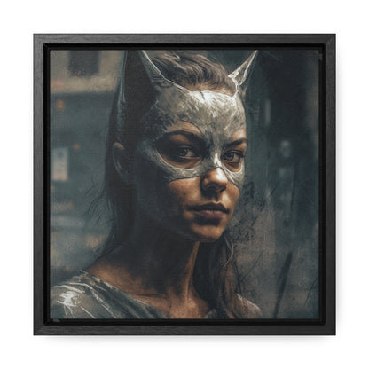 Cat Woman 23, Gallery Canvas Wraps, Square Frame