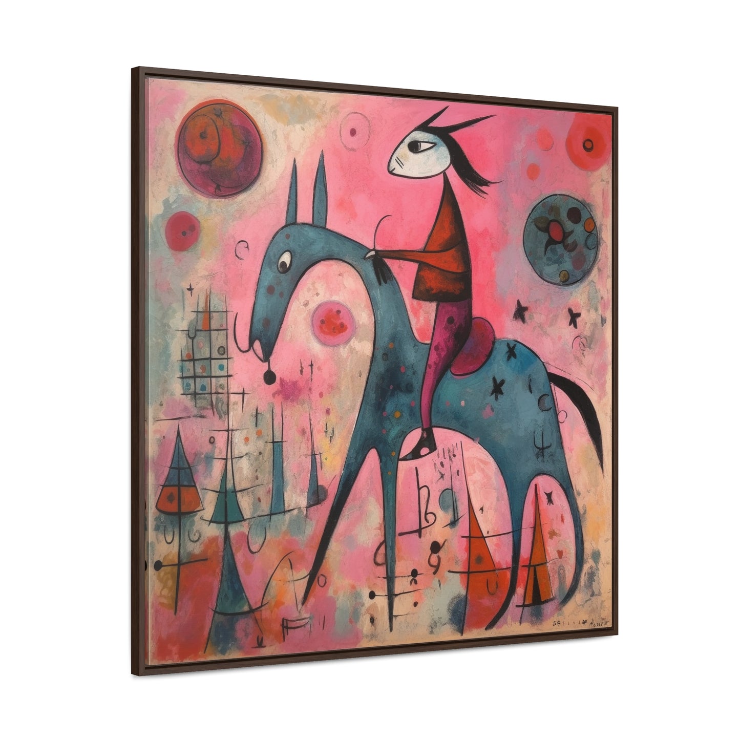 The Dreams of the Child 53, Gallery Canvas Wraps, Square Frame