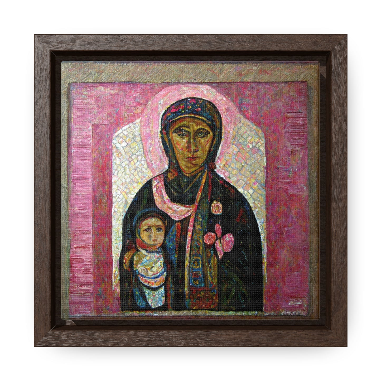 Mary and the Child 27, Valentinii, Gallery Canvas Wraps, Square Frame