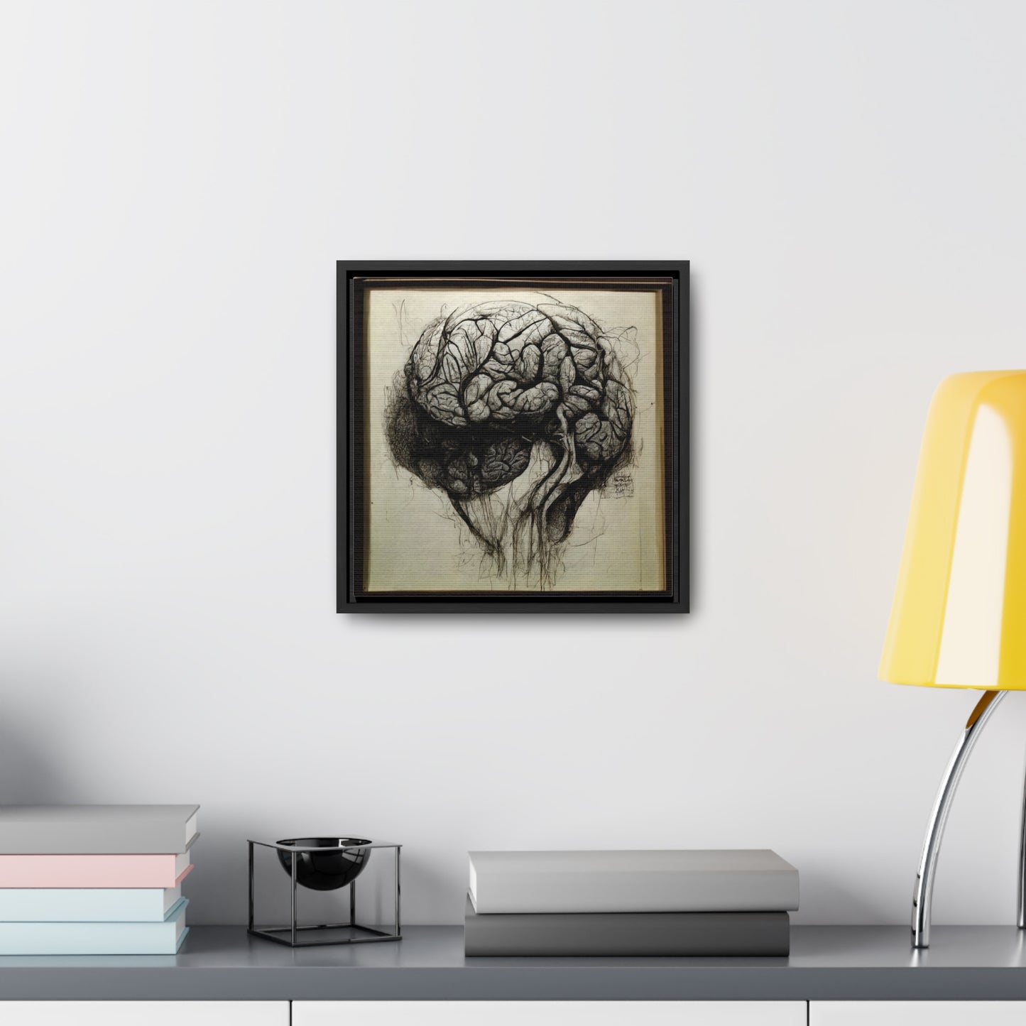 Brain 56, Valentinii, Gallery Canvas Wraps, Square Frame