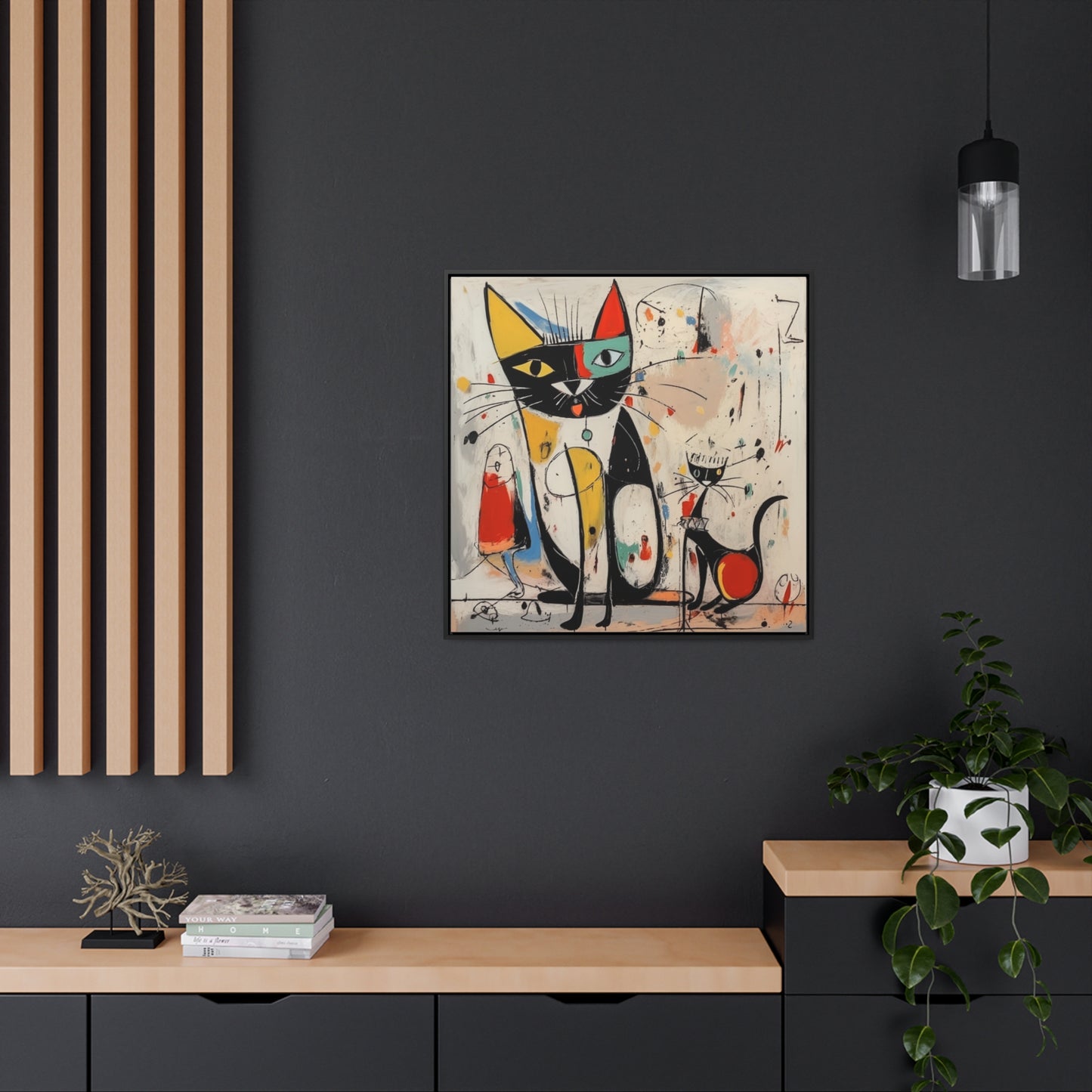 Cat 64, Gallery Canvas Wraps, Square Frame