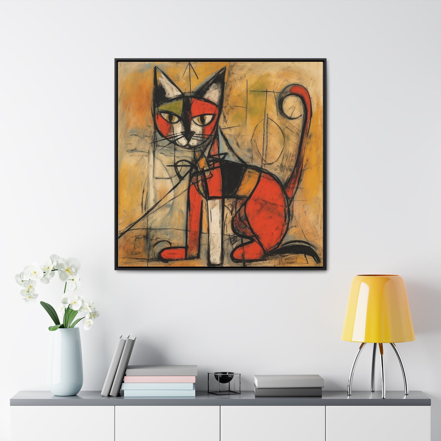 Cat 52, Gallery Canvas Wraps, Square Frame