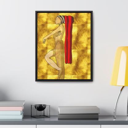 Woman in Gold, Original Eduard Pavel, Gallery Canvas Wraps, Vertical Frame