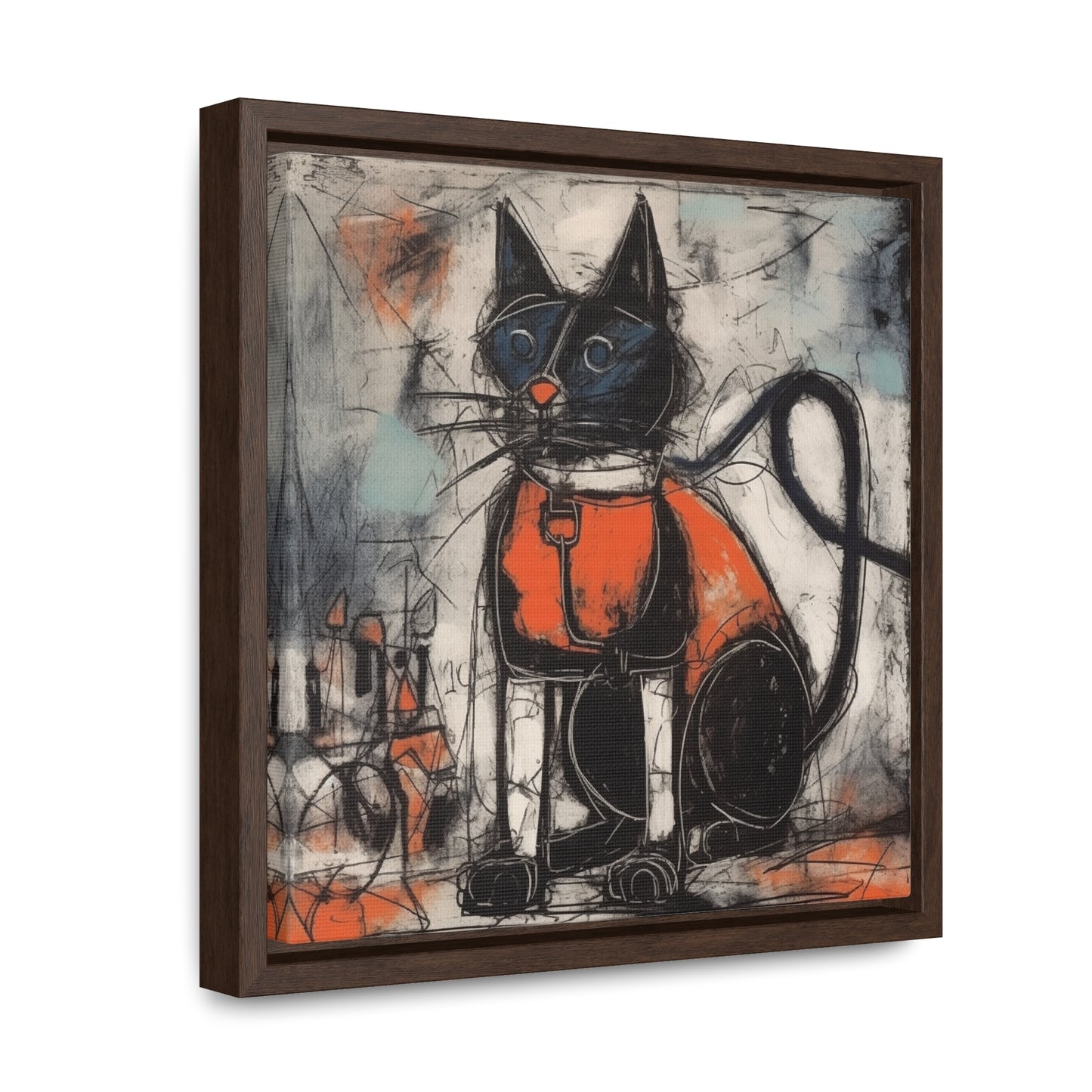 Cat 35, Gallery Canvas Wraps, Square Frame