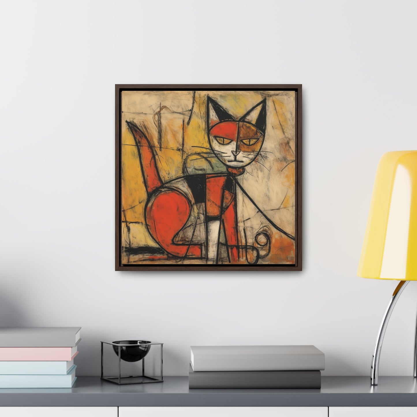 Cat 55, Gallery Canvas Wraps, Square Frame