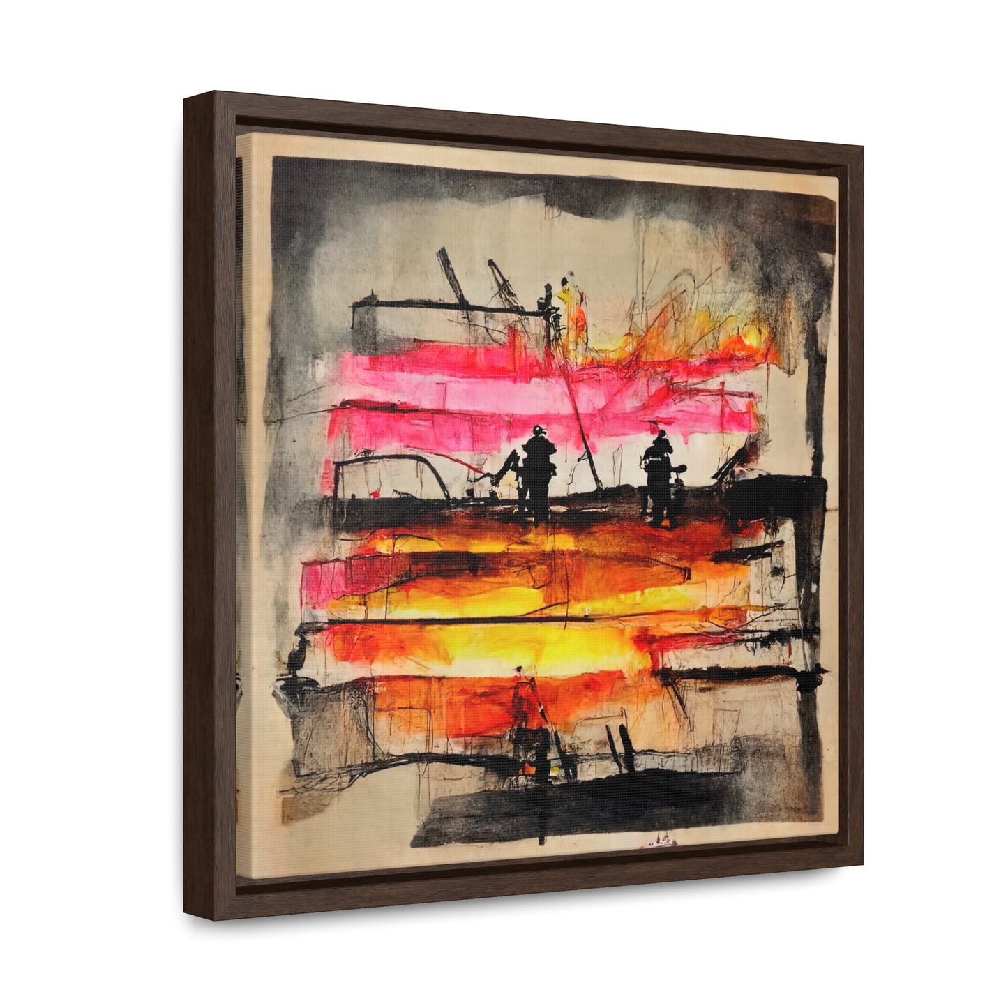 Land of the Sun 9, Valentinii, Gallery Canvas Wraps, Square Frame