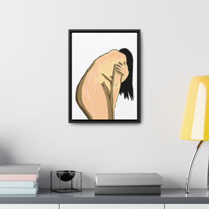 Sorrowful Woman, Original Eduard Pavel, Gallery Canvas Wraps, Vertical Frame