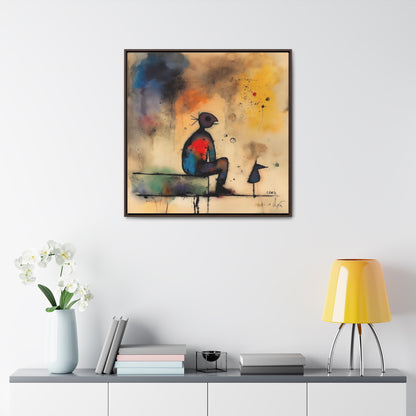 Sad Man 2, Valentinii, Gallery Canvas Wraps, Square Frame