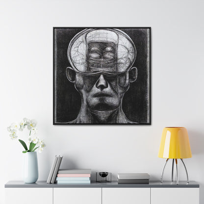 Brain 35, Valentinii, Gallery Canvas Wraps, Square Frame