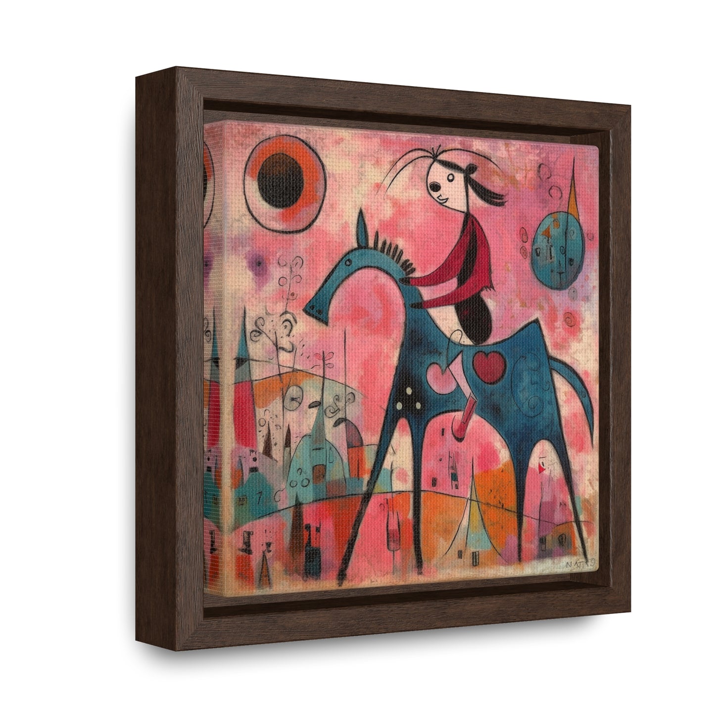 The Dreams of the Child 50, Gallery Canvas Wraps, Square Frame