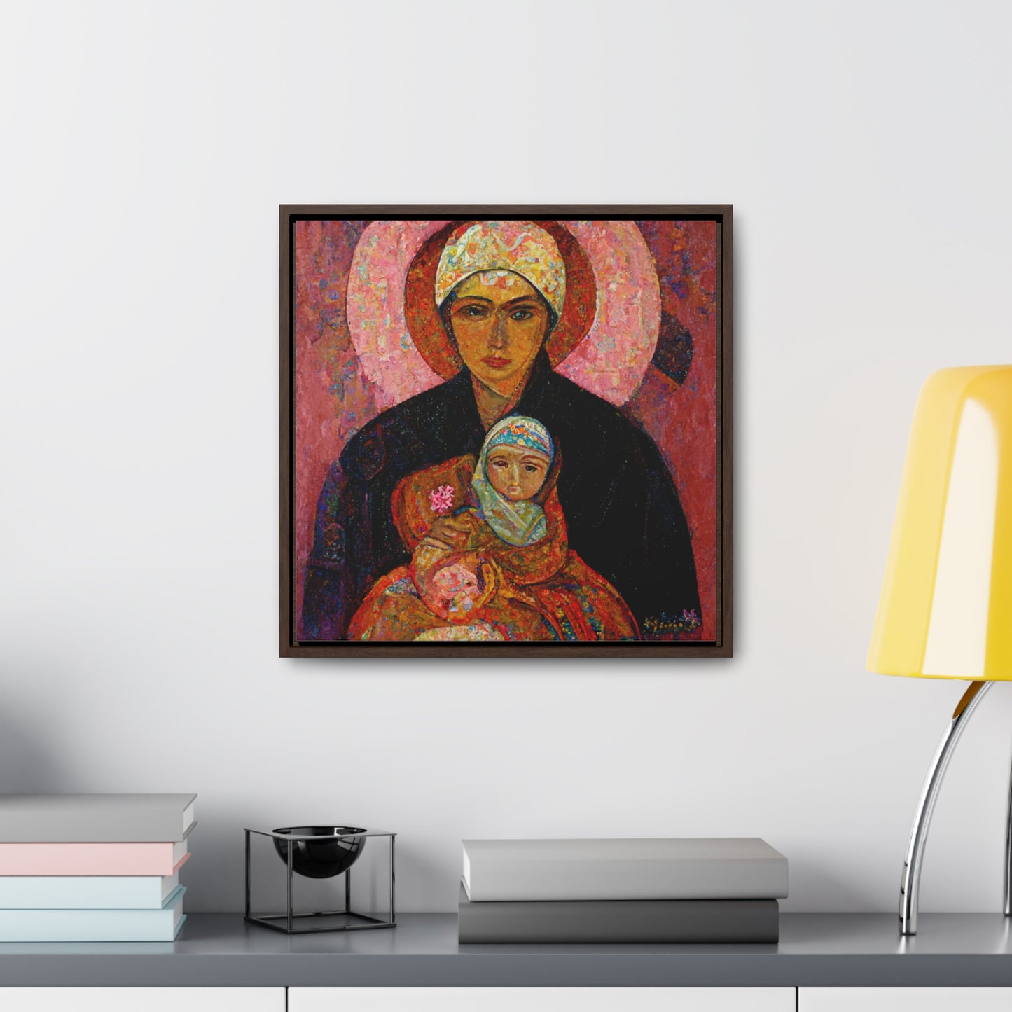 Mary and the Child 7, Valentinii, Gallery Canvas Wraps, Square Frame