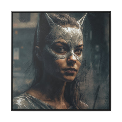 Cat Woman 23, Gallery Canvas Wraps, Square Frame