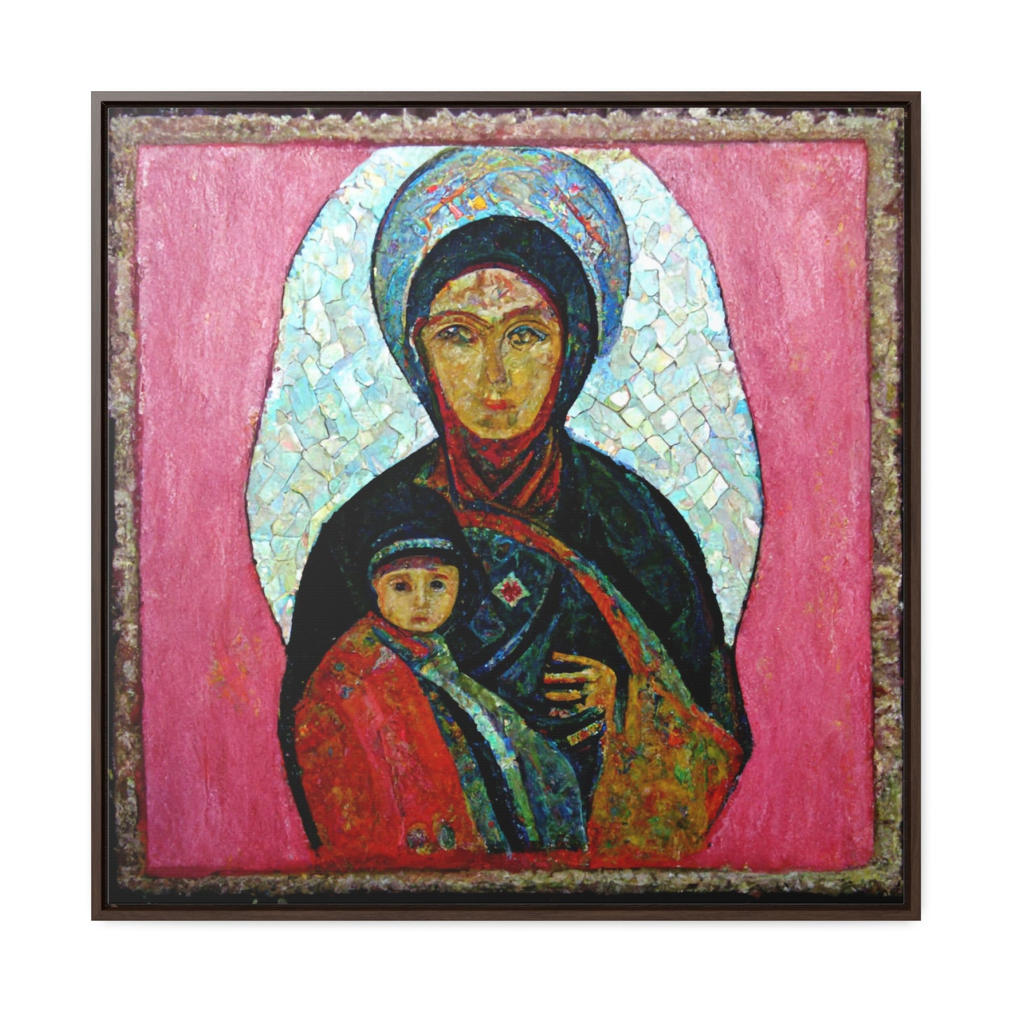 Mary and the Child 22, Valentinii, Gallery Canvas Wraps, Square Frame