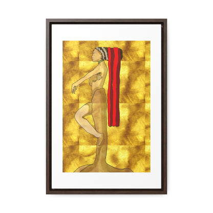 Woman in Gold, Original Eduard Pavel, Gallery Canvas Wraps, Vertical Frame