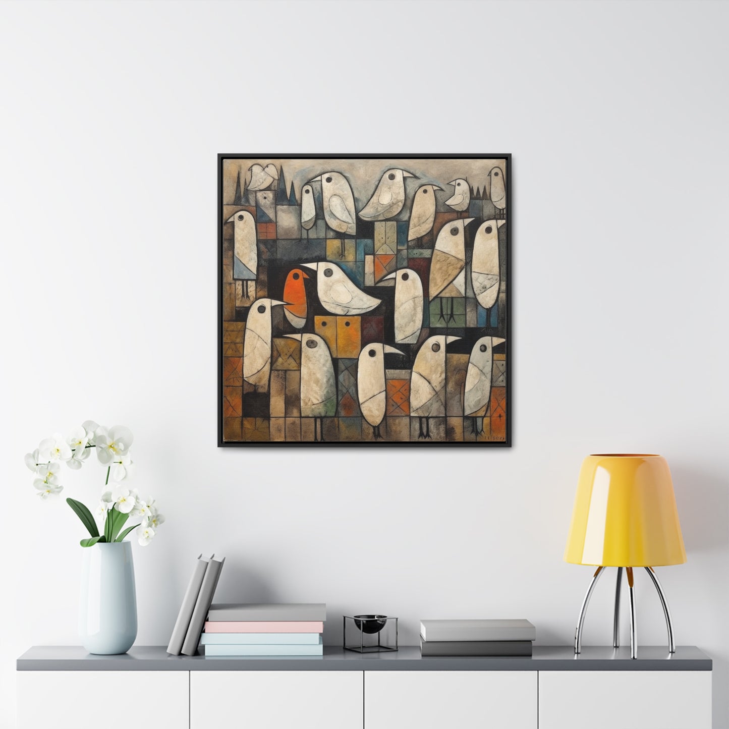 Bird 12, Gallery Canvas Wraps, Square Frame