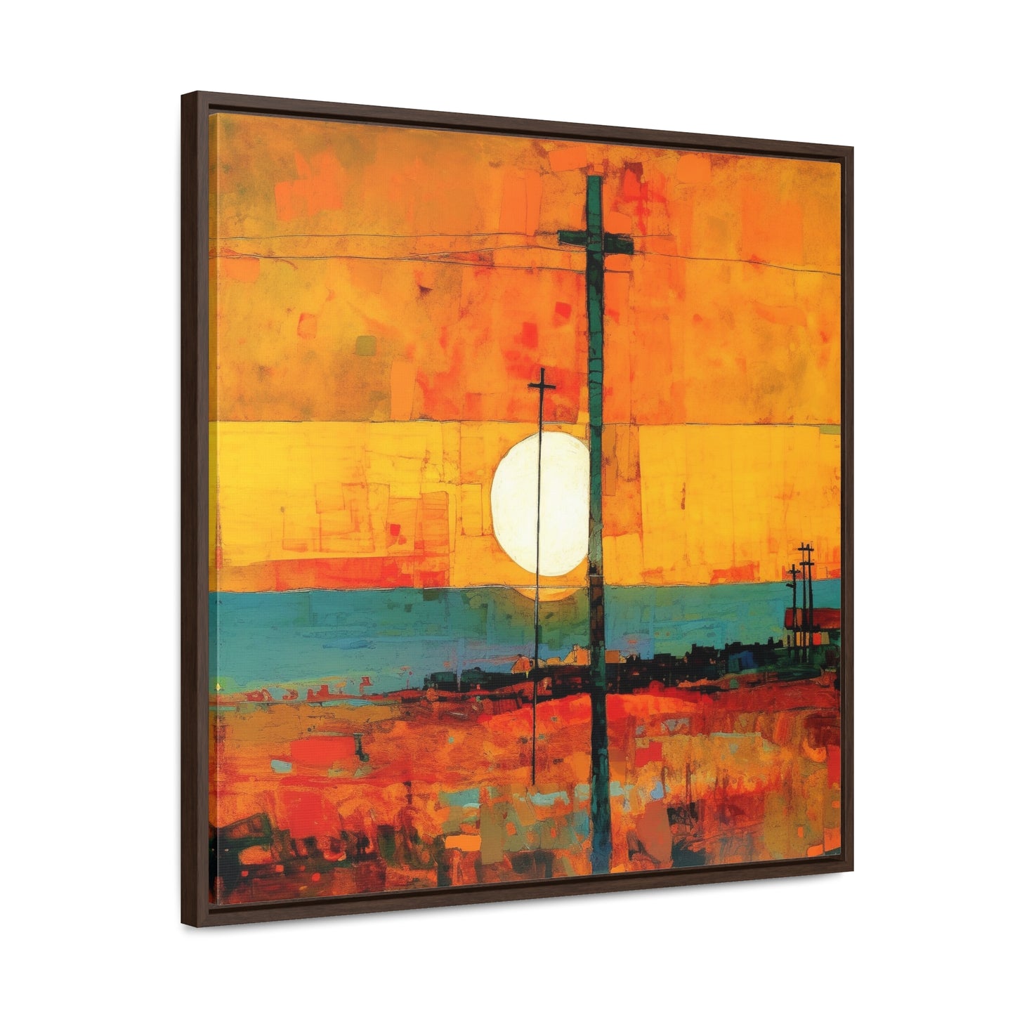 Land of the Sun 59, Valentinii, Gallery Canvas Wraps, Square Frame