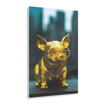 Gold Pig, Acrylic Prints