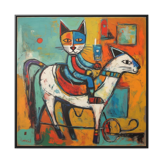Cat 111, Gallery Canvas Wraps, Square Frame