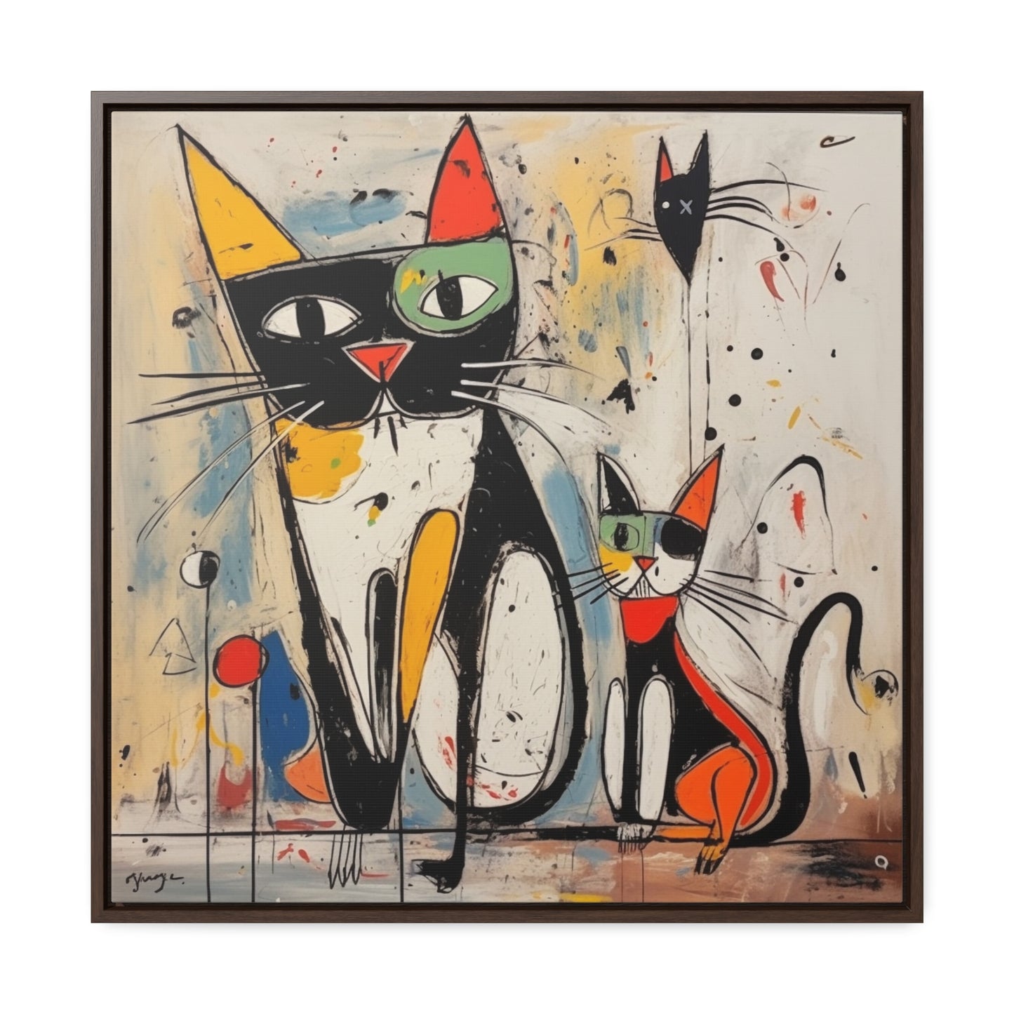 Cat 41, Gallery Canvas Wraps, Square Frame