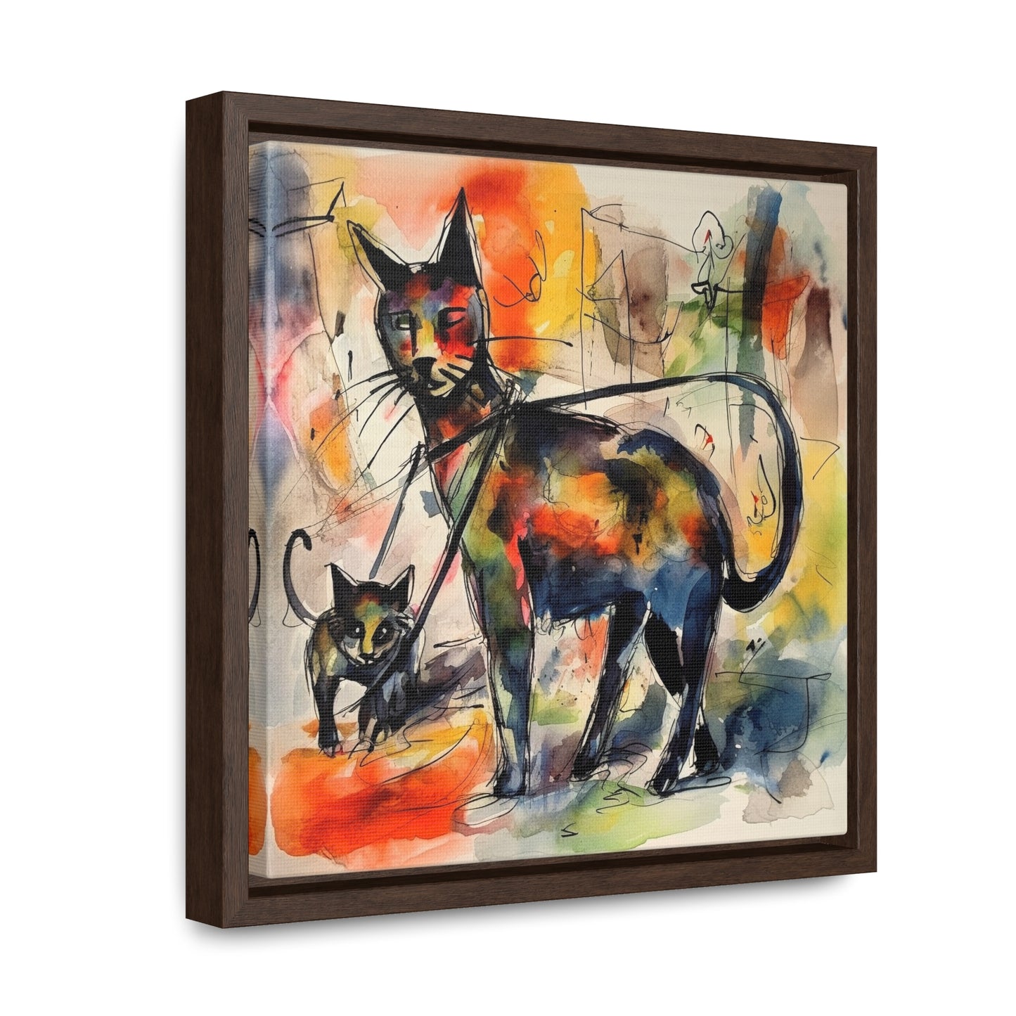 Cat 72, Gallery Canvas Wraps, Square Frame