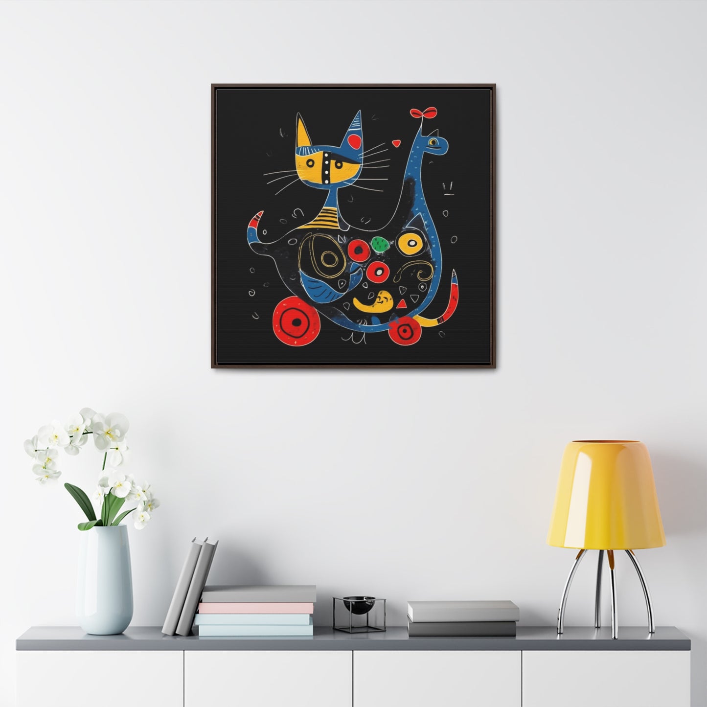 Cat 144, Gallery Canvas Wraps, Square Frame