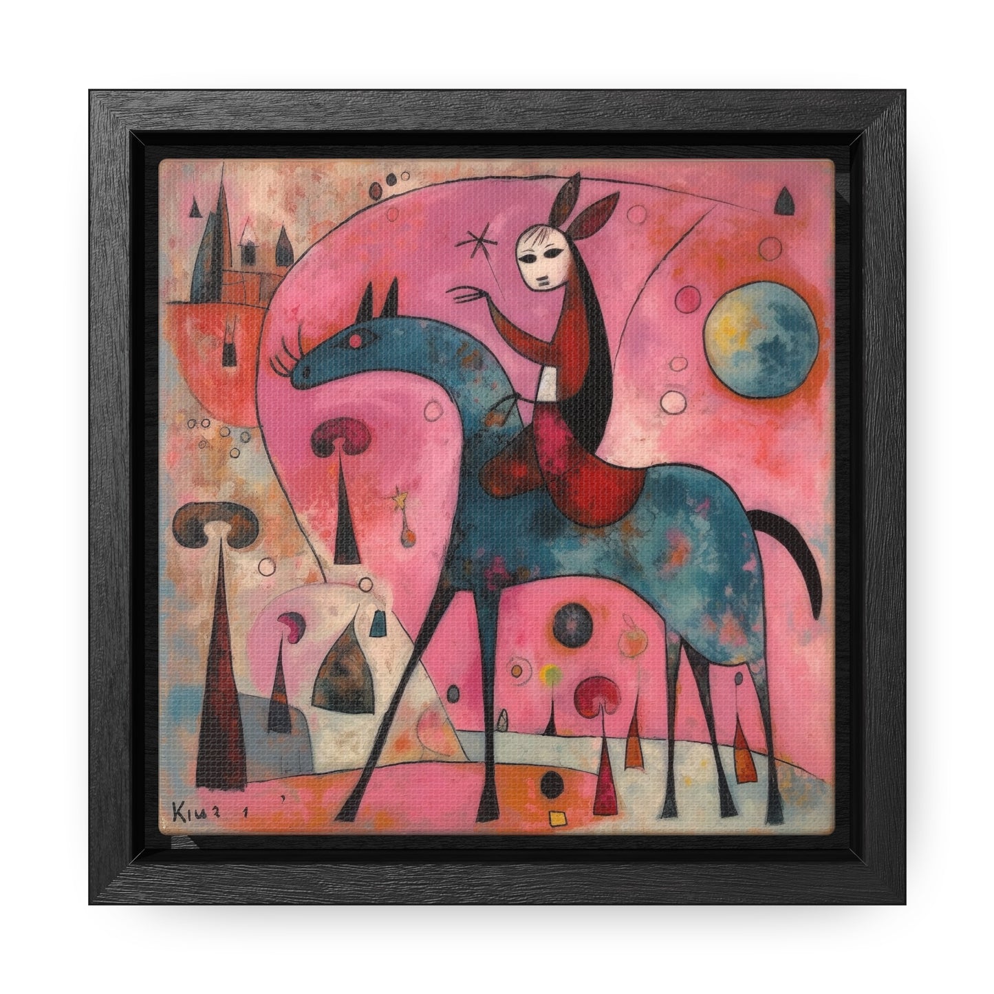 The Dreams of the Child 4, Gallery Canvas Wraps, Square Frame