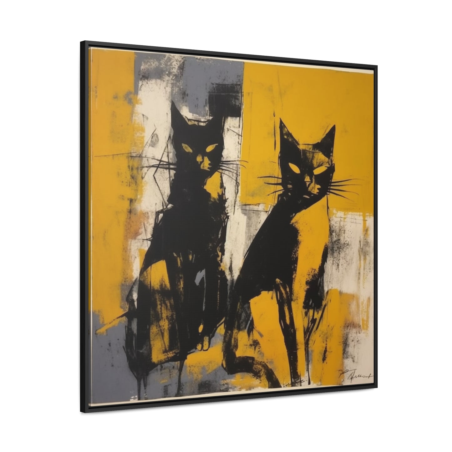 Cat 10, Gallery Canvas Wraps, Square Frame