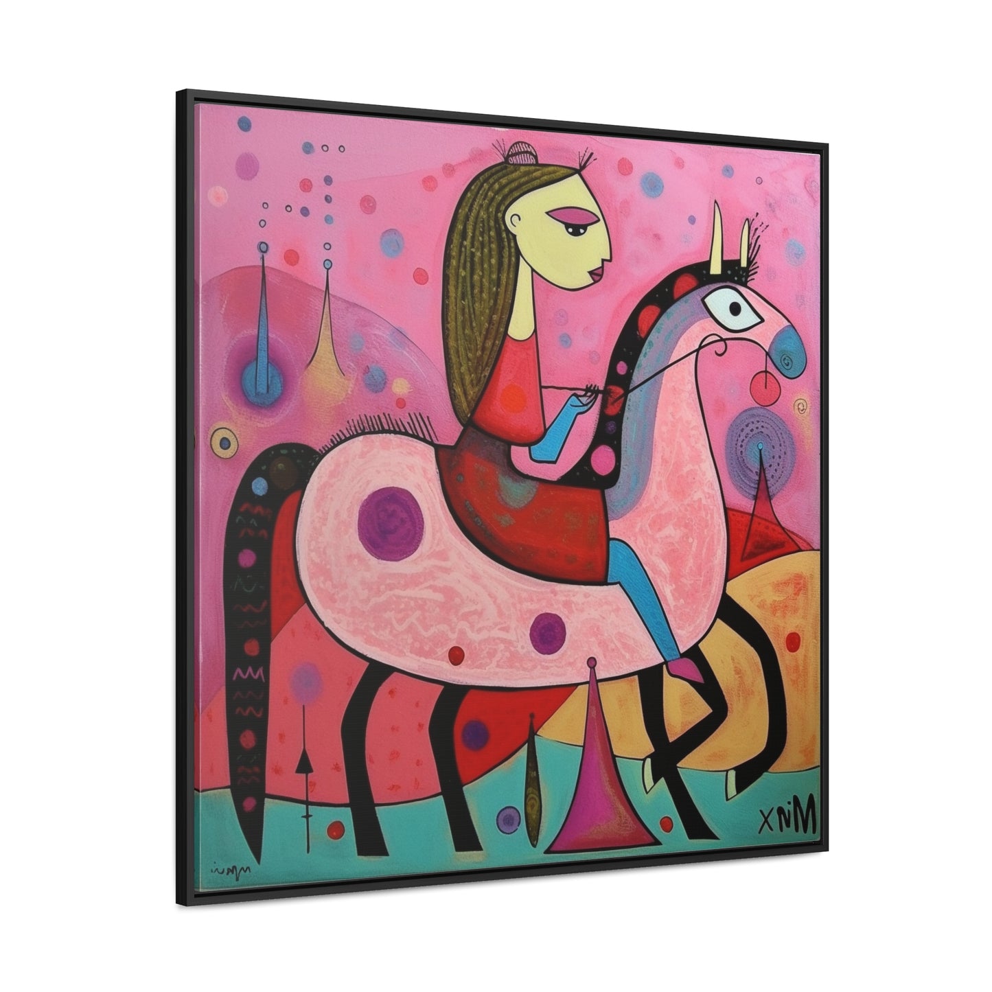 The Dreams of the Child 57, Gallery Canvas Wraps, Square Frame