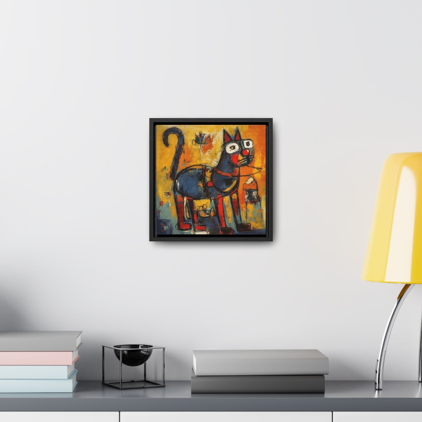 Cat 98, Gallery Canvas Wraps, Square Frame