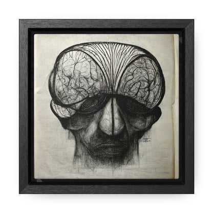 Brain 54, Valentinii, Gallery Canvas Wraps, Square Frame