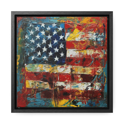 USA 14, Gallery Canvas Wraps, Square Frame