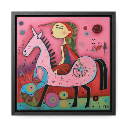 The Dreams of the Child 61, Gallery Canvas Wraps, Square Frame