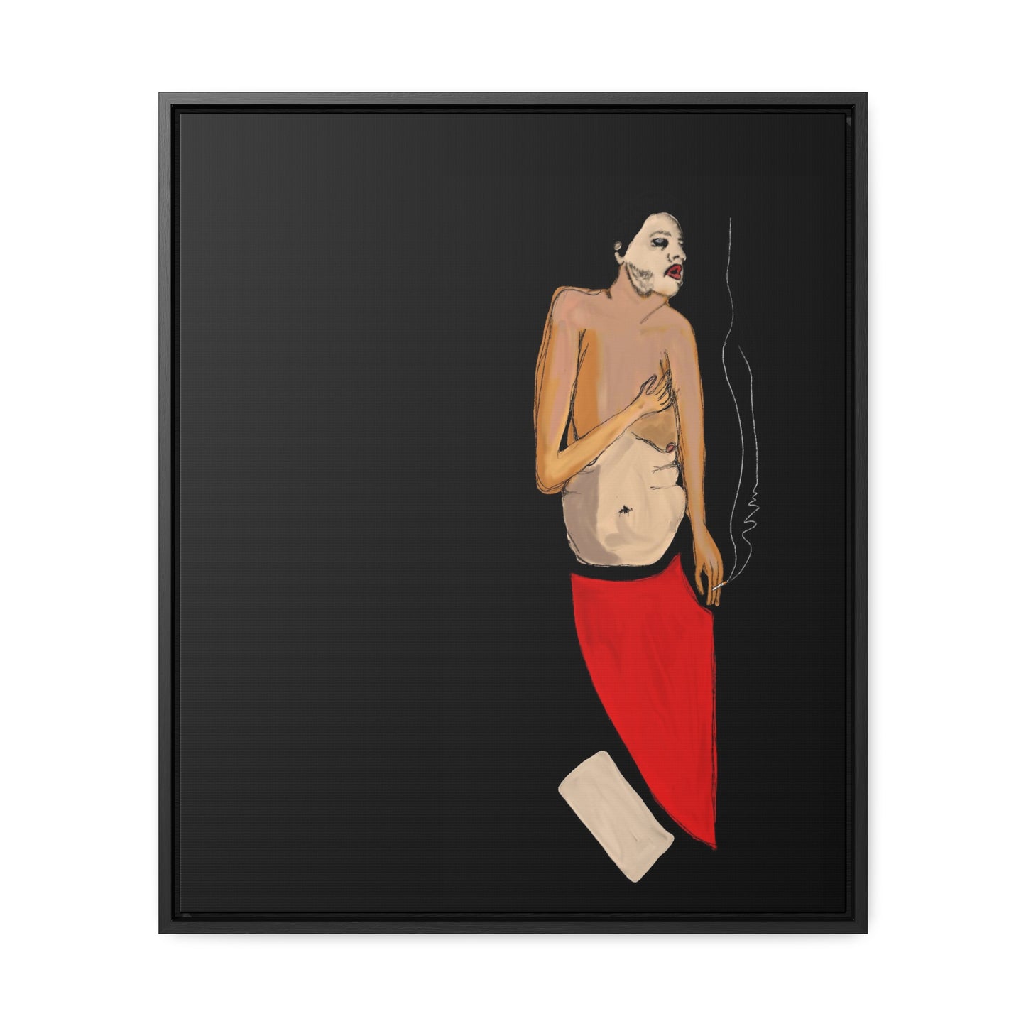 A Depressive Aladdin, Original Eduard Pavel, Gallery Canvas Wraps, Vertical Frame