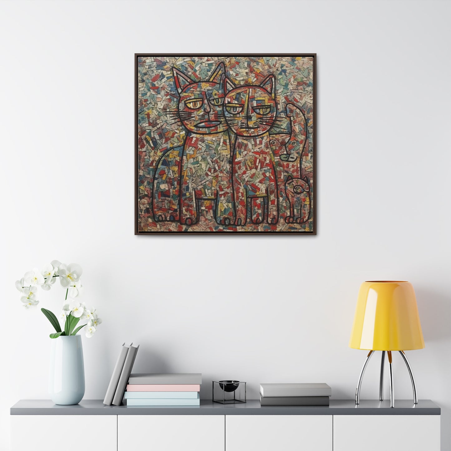 Cat 4, Gallery Canvas Wraps, Square Frame