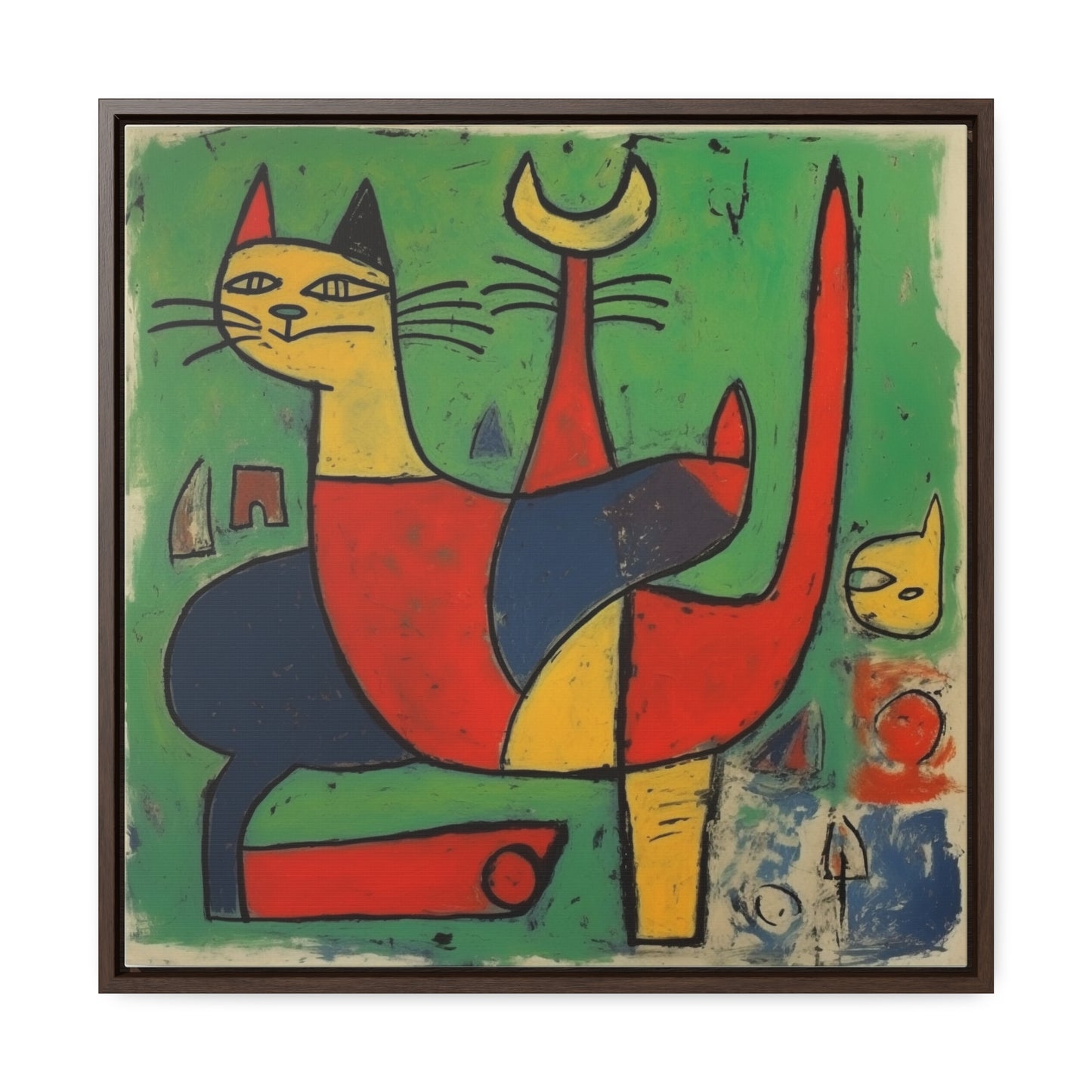 Cat 136, Gallery Canvas Wraps, Square Frame