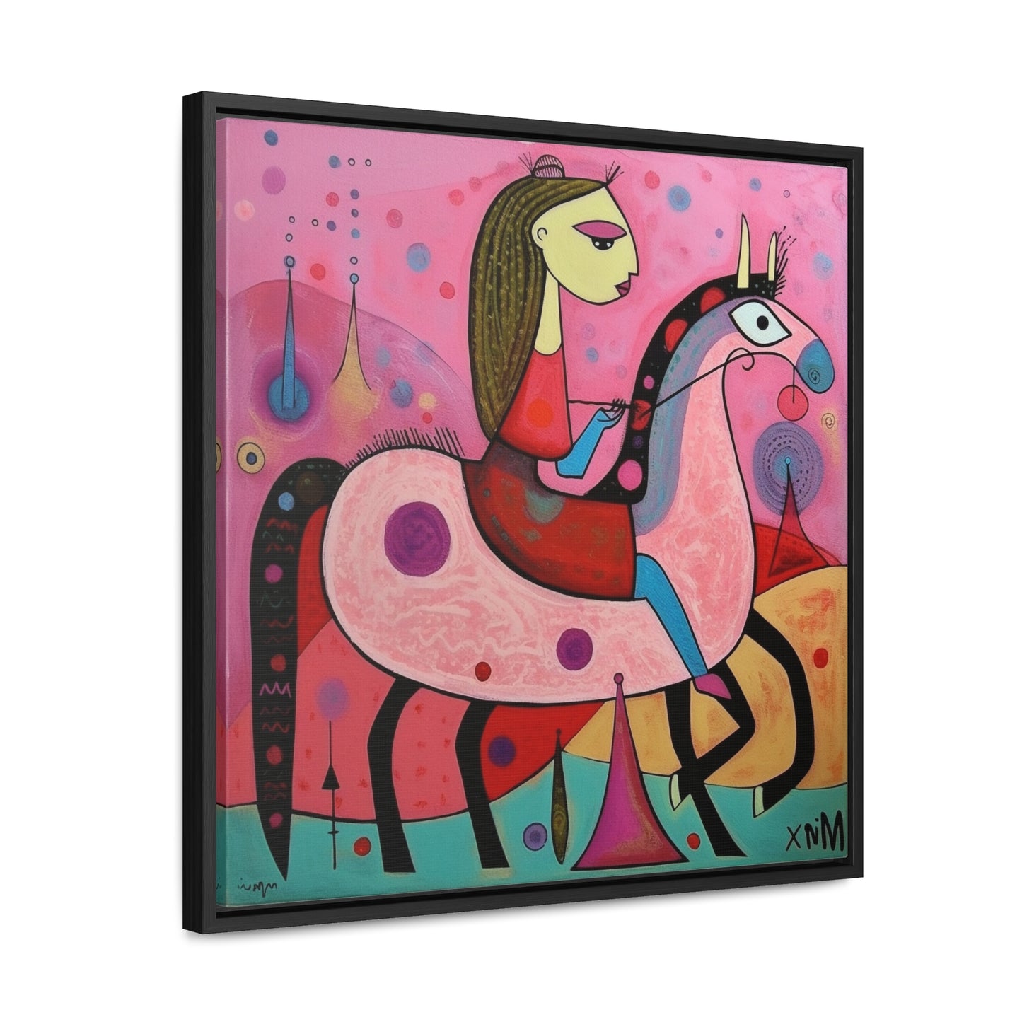 The Dreams of the Child 57, Gallery Canvas Wraps, Square Frame