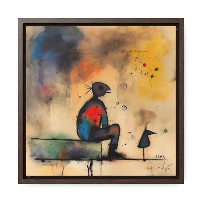 Sad Man 2, Valentinii, Gallery Canvas Wraps, Square Frame