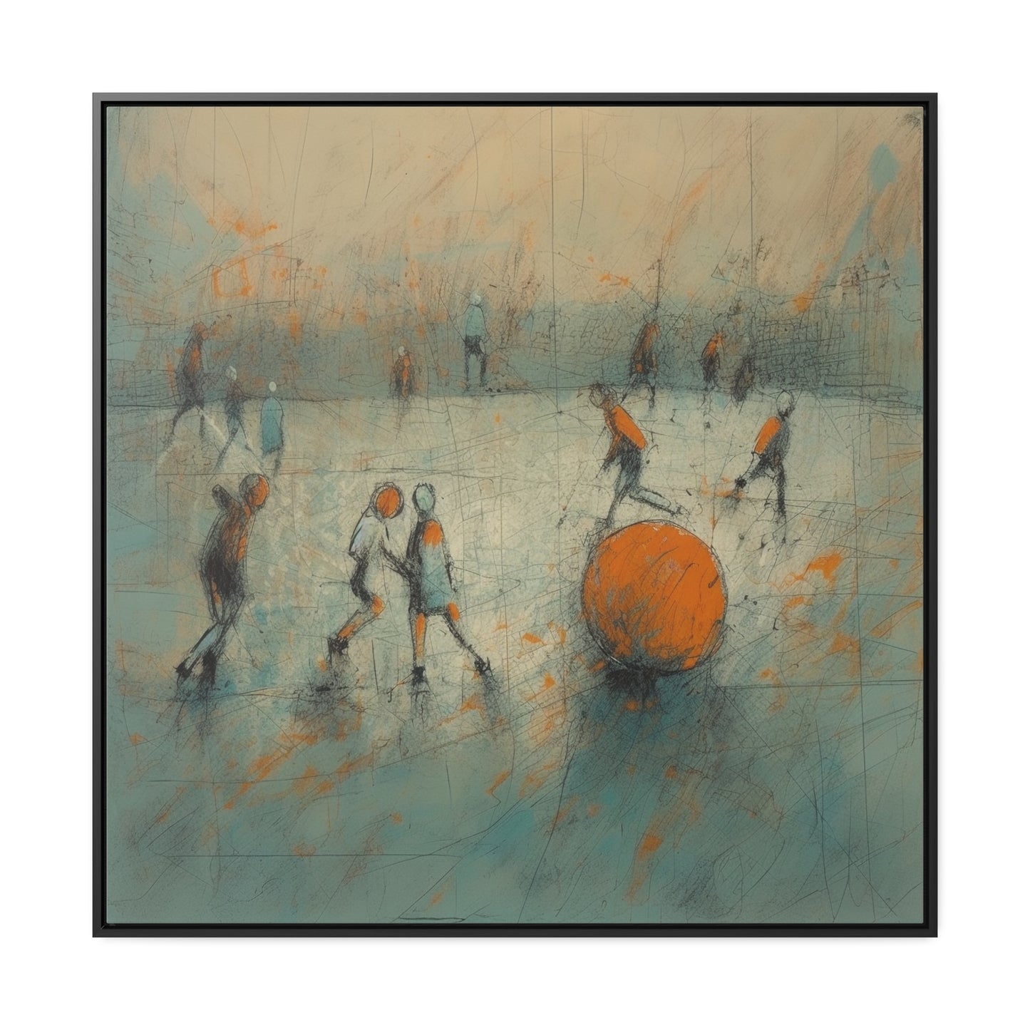 Childhood 40, Gallery Canvas Wraps, Square Frame