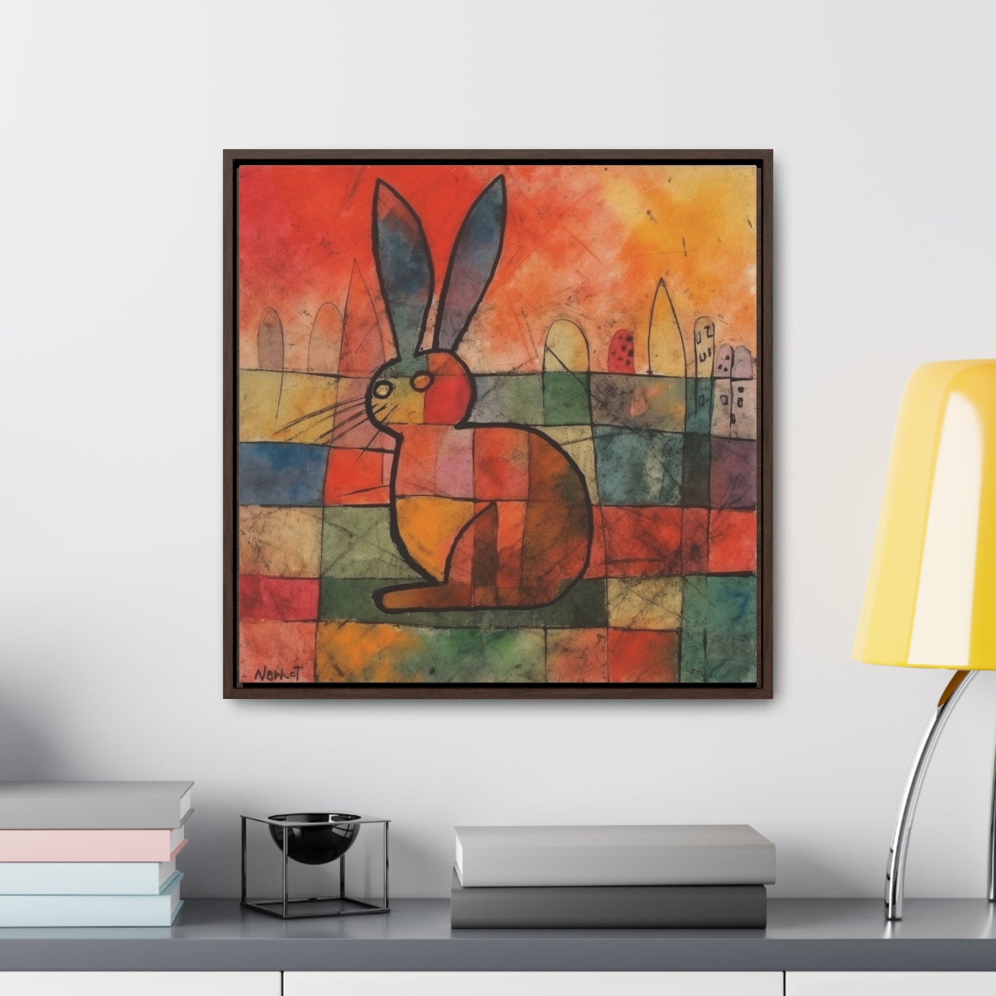 Rabbit 39, Gallery Canvas Wraps, Square Frame