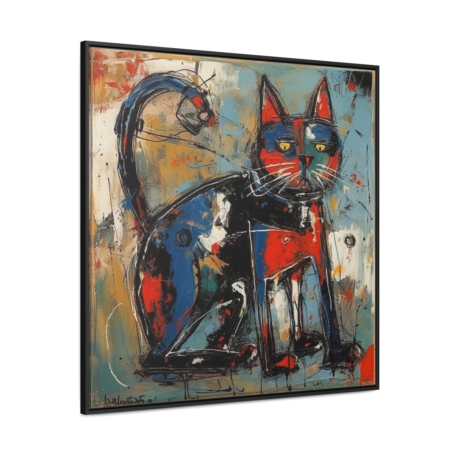 Cat 87, Gallery Canvas Wraps, Square Frame