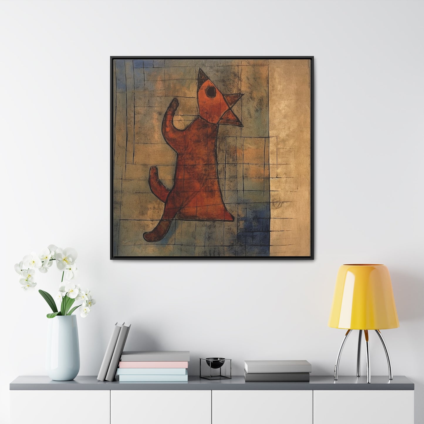 V Dog 3, Gallery Canvas Wraps, Square Frame